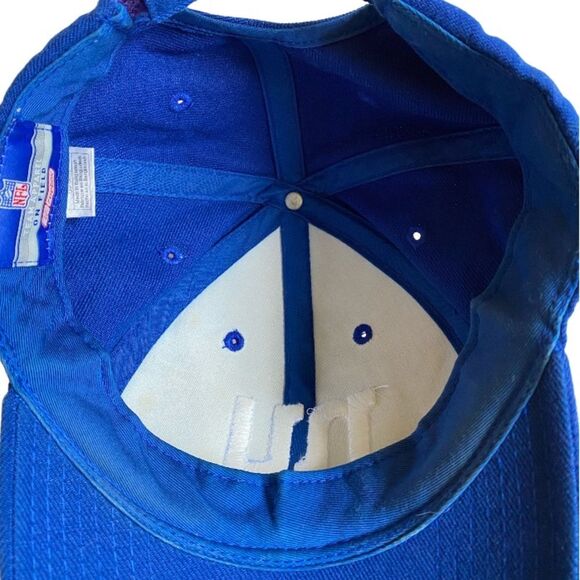 New York Giants NFL Reebok Hat Cap Blue White Adjustable Strapback One Size - Picture 7 of 14